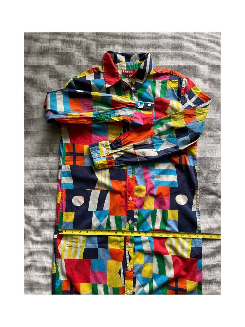 STAUD Maxi Shirt Dress / Vita Dress - Size S - Pre-Owned - Very Good Condition - Picture 12 of 15